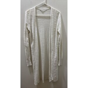 Athleta Sweater Women Long Cardigan Cream Size Small